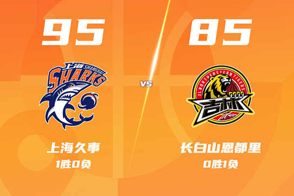 上海95-85吉林赢得开门红,古德温20+8+6,王哲林14+13