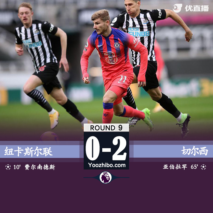 <a href=/zuqiuxiangguan/chelsea/ target=_blank class=infotextkey>切尔西</a>2-0纽卡斯尔