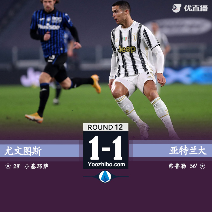 <a href=/zuqiuxiangguan/juventus/ target=_blank class=infotextkey>尤文图斯</a>1-1亚特兰大