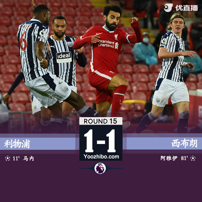 <a href=/zuqiuxiangguan/liverpool/ target=_blank class=infotextkey>利物浦</a>1-1西布朗