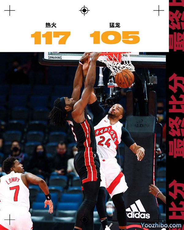 <a href=/lanqiuxiangguan/heat/ target=_blank class=infotextkey>热火</a>以117-105击败了<a href=/lanqiuxiangguan/raptors/ target=_blank class=infotextkey>猛龙</a>