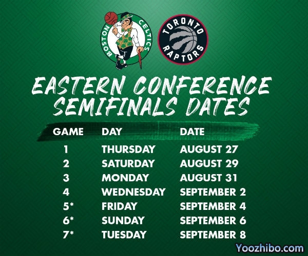 <a href=/lanqiuxiangguan/celtics/ target=_blank class=infotextkey>凯尔特人</a>vs<a href=/lanqiuxiangguan/raptors/ target=_blank class=infotextkey>猛龙</a>次轮对阵表出炉
