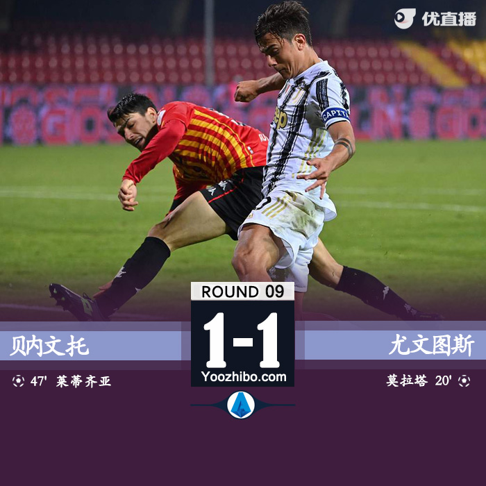 <a href=/zuqiuxiangguan/juventus/ target=_blank class=infotextkey>尤文图斯</a>1-1贝内文托